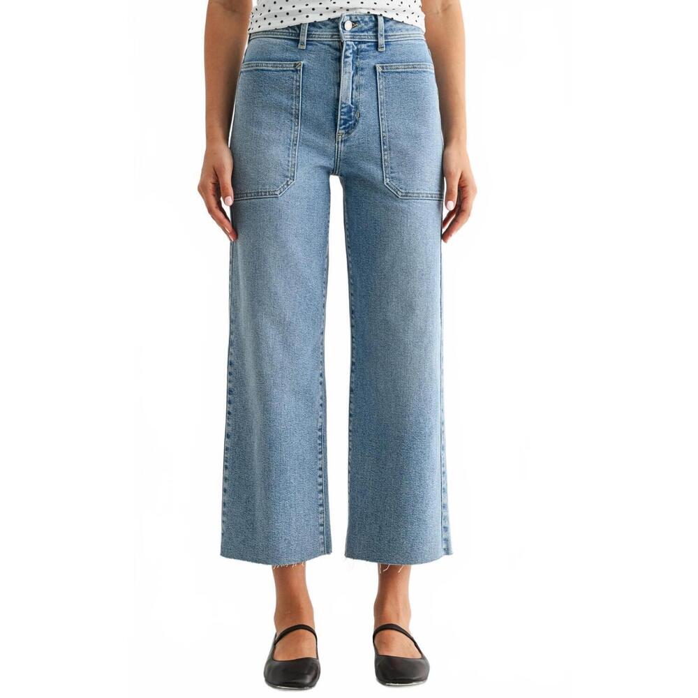 Just Black Light Blue Wide Leg Jeans
